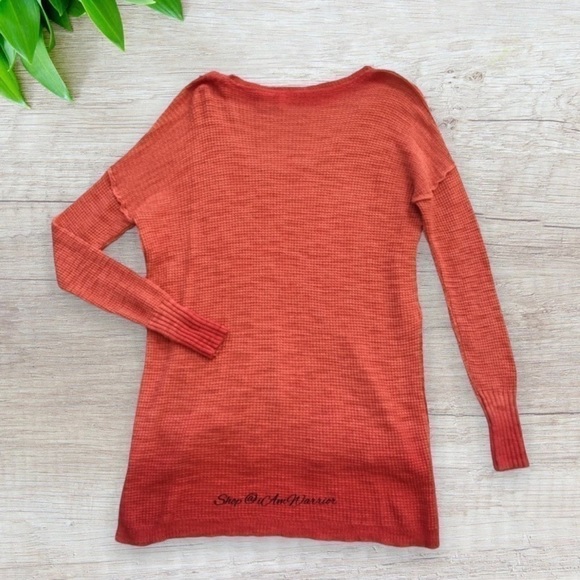 Anthropologie {Moth} ombré waffle light weight pullover *shop@iamwarrior - Picture 5 of 9